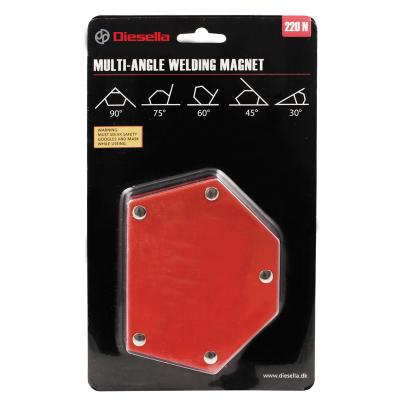 Multivinkel Svetsmagnet med 30°/45°/60°/75°/90° vinklar (220N)